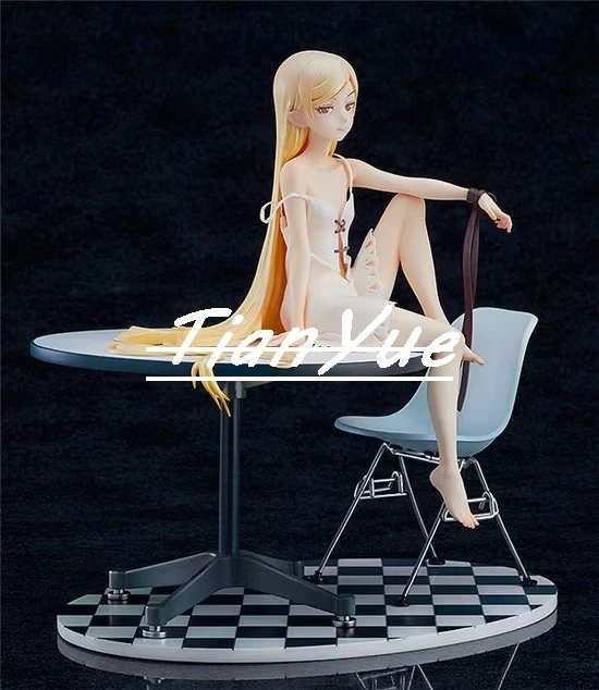 

Аниме Oshino Shinobu на столе, милая фигурка девушки, модель игрушки, 19 см