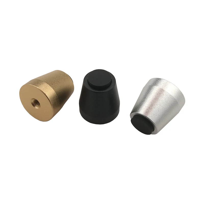 CNC HIFI Audio Lautsprecher-Spikes Aluminiumlegierung Gehäuse-Fußpolster Stoßdämpfer Isolationsnägel 15x15mm