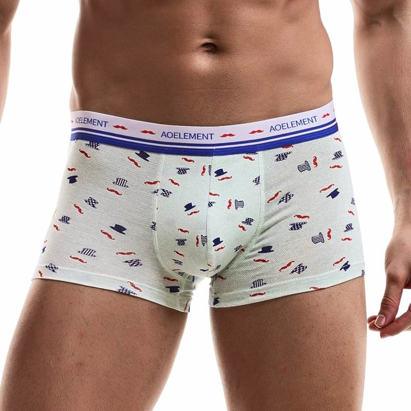 Sous-vêtements pour hommes, quadrants modaux, imprimés sexy, personnalisés, respirants, boxer, taille moyenne tendance, shorts pour jeunes hommes
