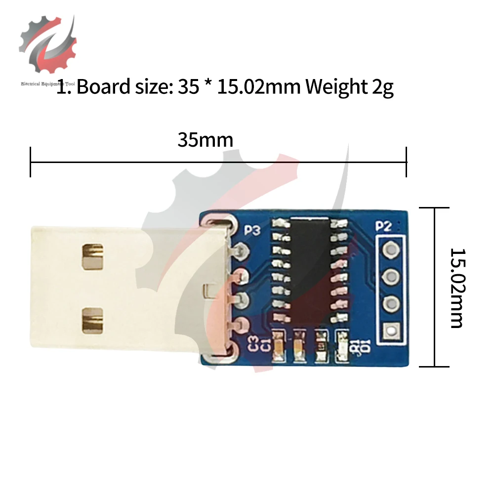 Serial Port To Standard USB HID Keyboard Mouse Device CH9329 Module 12Mbps Transmission