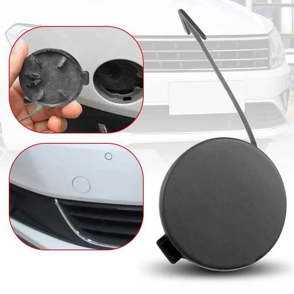 1Pcs 5C6807241 Front Bumper Tow Hook Eye Cover Cap For Jetta MK6 2011-2014 Replacement Part ABS Plastic Towing Eye Cover