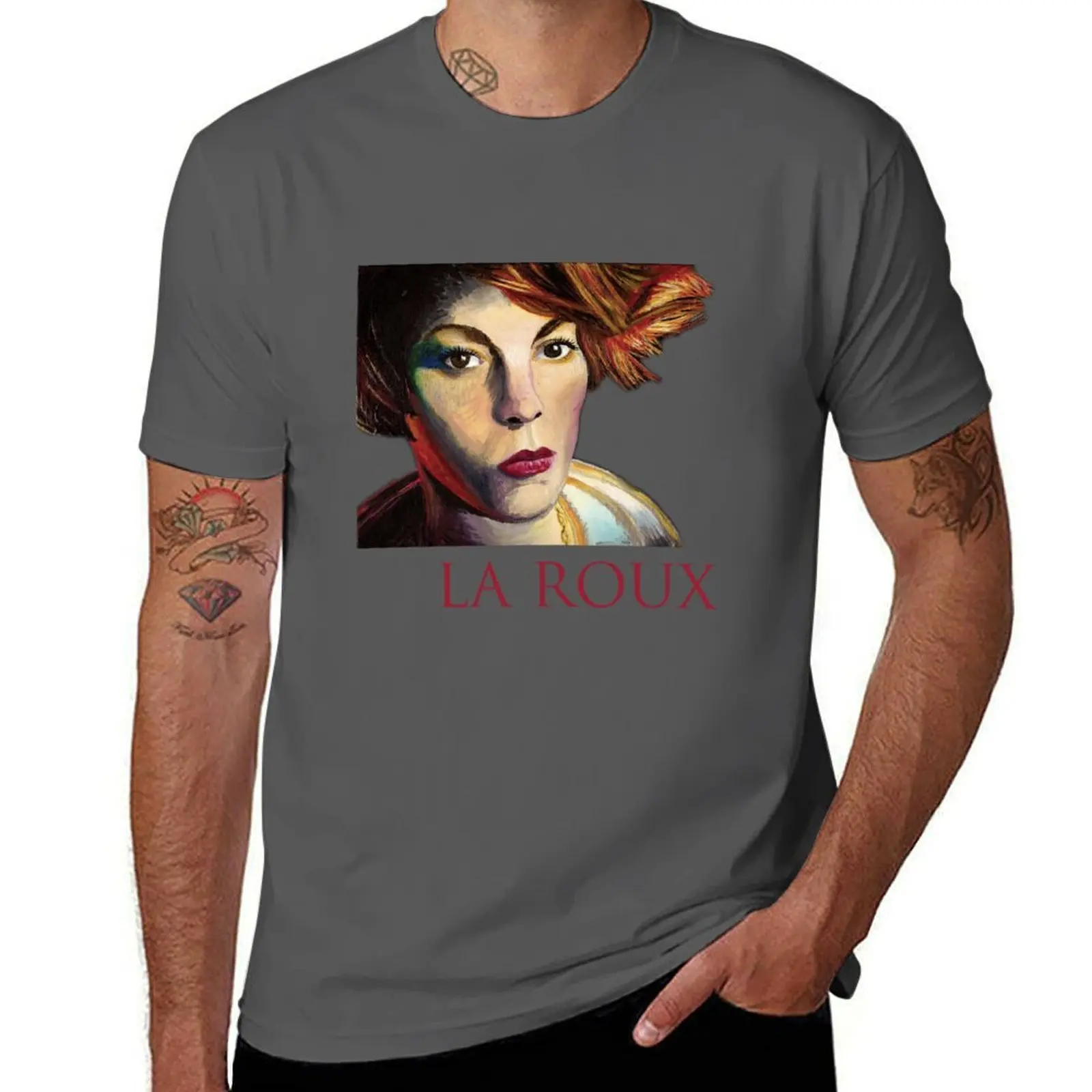 

La Roux T-Shirt Basic Plain Tee for Spring and Summer