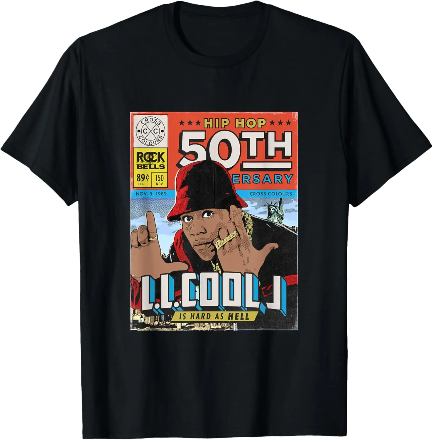 ROCK BANDLL Cool J | 1990's R&B Music Artists | Hip Hop 50Th Edition T-ShirtHip - Hop