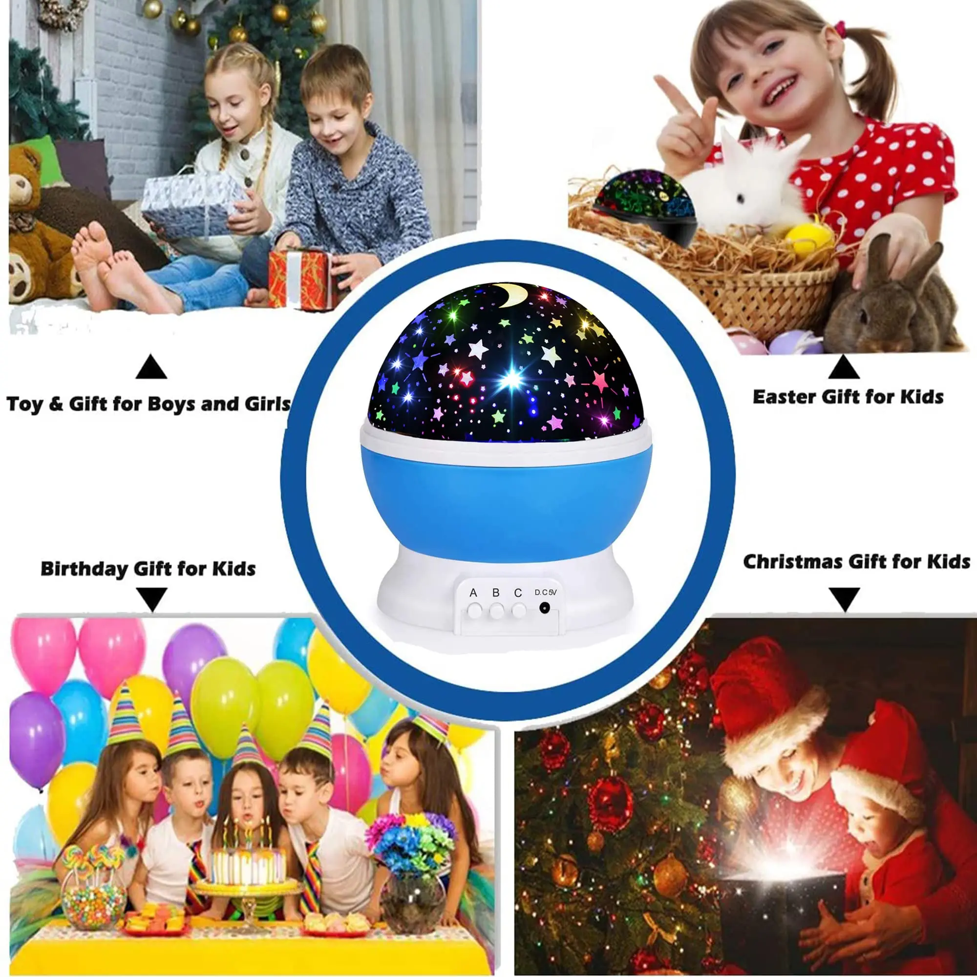 Imagem -03 - Star Night Lamp Projector For Children Room Luzes Noturnas para Crianças Baby Nightlight Decoração Estética Sensorial