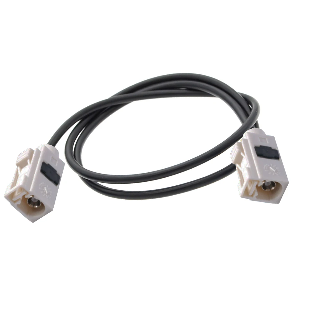 1PCS White Fakra B Jack to Jack Female to Female RG174 Extension Cable GPS Radio Antenna Adapter RF Coaxial Pigtail Cord
