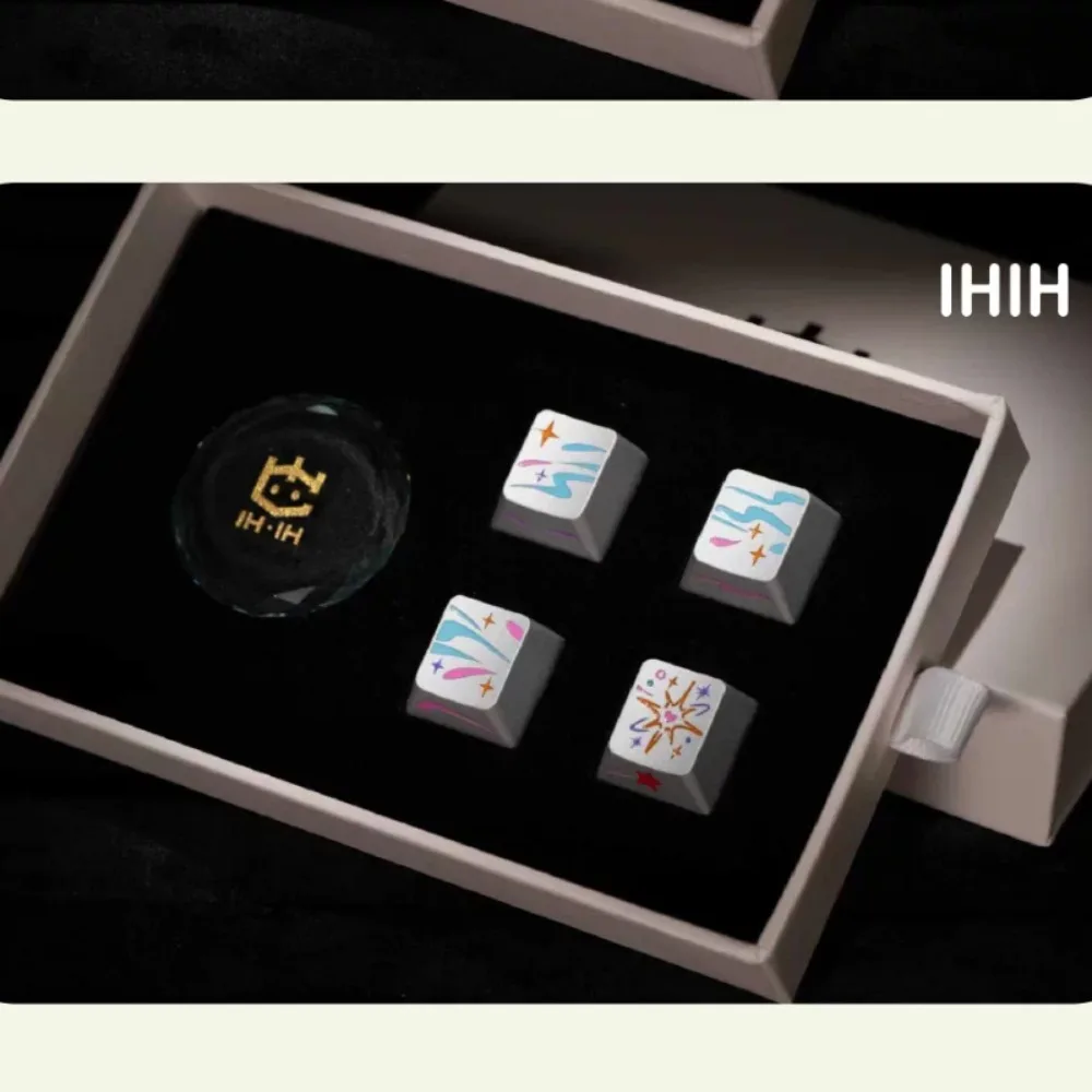 IHIH Meteor Metal Keycap CNC Aluminum Alloy Anode Workmanship Cross Mechanical Keyboard Personalized Keycaps 1U Point Keycap