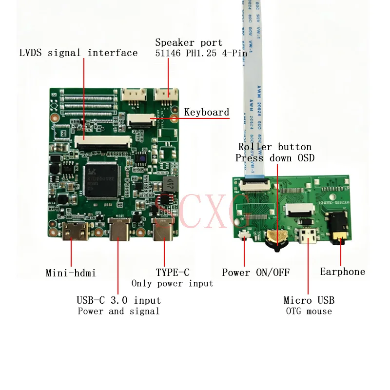 For LP156WHA LP156WH9 LP156WHB LP156WHU Drive Controller Board Kit 1366x768 1366*768 40Pin LVDS Mini-HDMI USBC 3.0 Laptop Screen