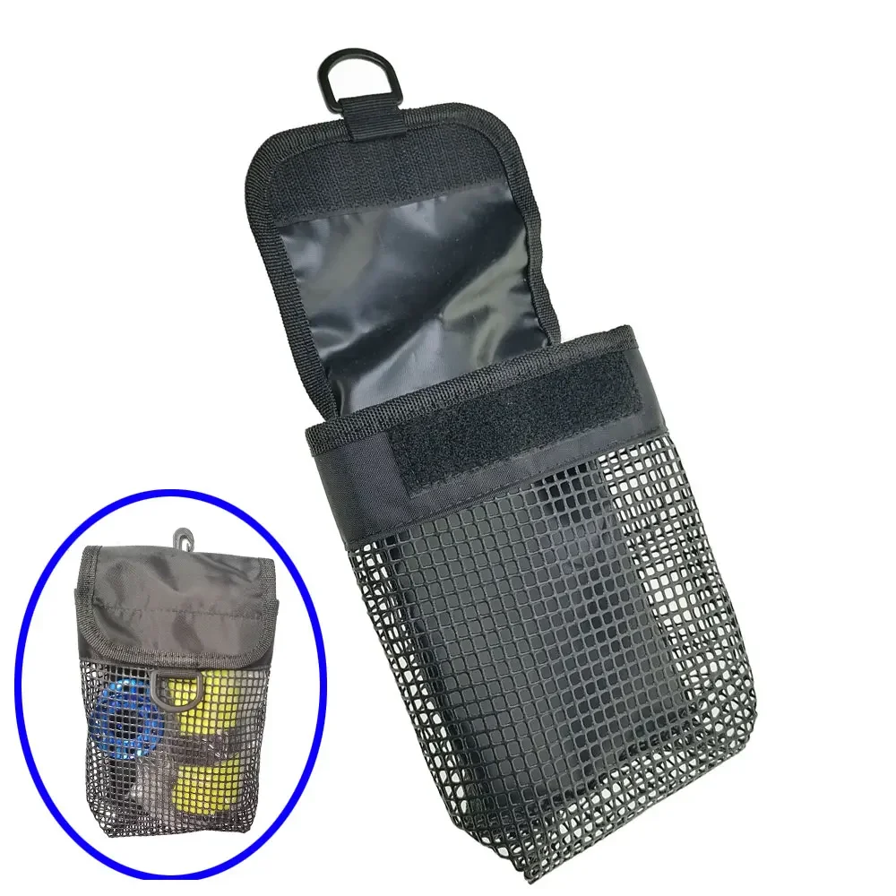 Scuba Diving SMB Signal Tub Reel Snap Sausage Buoy Accessory Storage Bag Mesh Underwater Gear Equipment Holder Carry Pouch