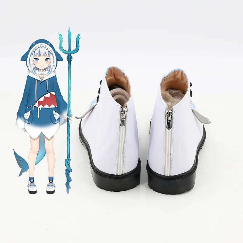 YouTuber Hololive VTuber Gawr Gura Customize Cosplay Shoes wig props Boots women men halloween props