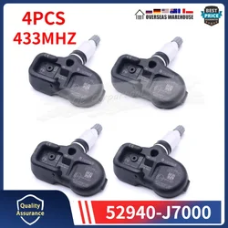4PCS Car Tire Pressure Monitor Sensor 52940-J7000 For 2018-2019 Kia Ceed Proceed Xceed Forte K3 433MHz TPMS TYRE SENSOR PMV-CH15