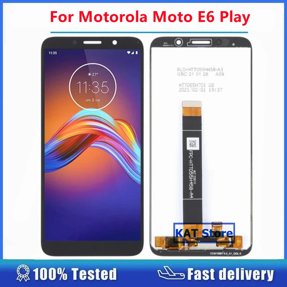 For Motorola Moto E6 Play XT2029 XT2029-1 LCD Touch Digitizer Display Screen Full Assembly Replacement