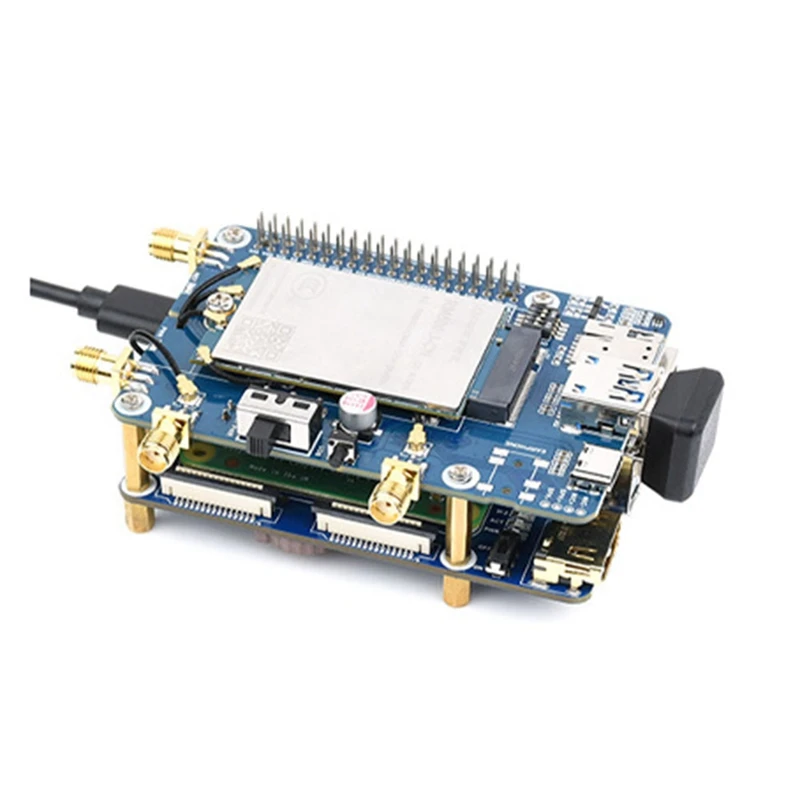 Gorro de DN-RM502X 5G para antenas Raspberry Pi Quad LTE-A multibanda 5G/4G/3 genable de alta velocidad 2 ranuras para tarjetas