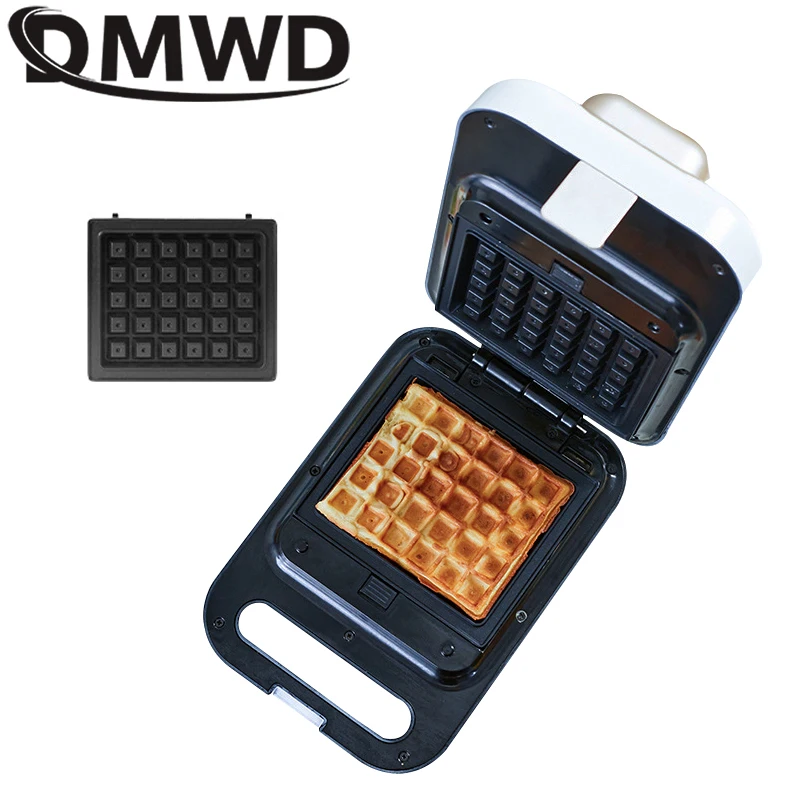 DMWD 3 IN 1 Multifunctional Breakfast Machine Sandwich Waffle Caker Maker Toaster Making Machine Eggette Baking Pan Oven Molds