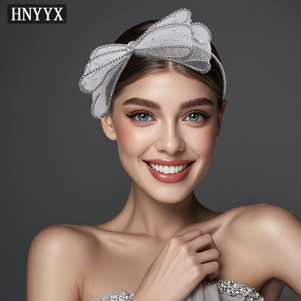 

YouLaPan Elegant Bridal Weddings Headband Handmade Inlaid With Water Diamond Pearl Ladies French Banquet Party Headpiece YXA41