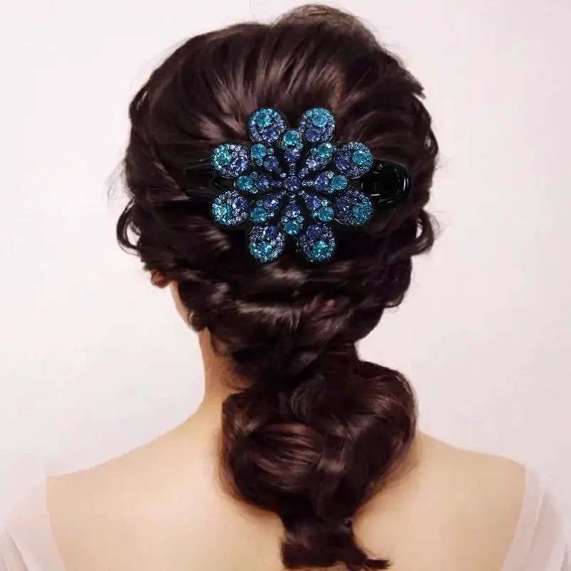 

Ladies Popular Hair Clip Mother's New Headwear Women Temperament Rhinestone Hair Accessories Chinese Hair Pin Curling Clips