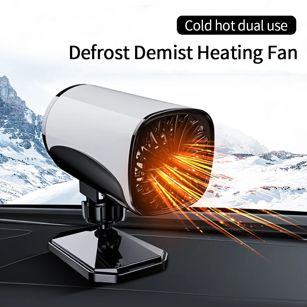 

12/24V Car Warm Air Blower Cooling and Heating Dual-Purpose Small Defrost Demisting Heating Car Electric Heating Fan