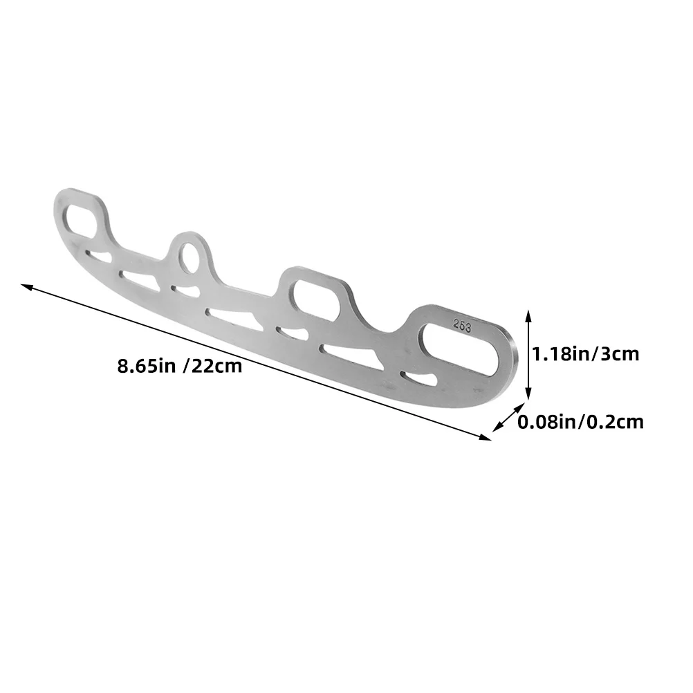 زوج واحد من شفرات هوكي الجليد البديلة المعدنية المتينة لأحذية التزلج على الجليد أجزاء ملحقات التزلج على الجليد في الهواء الطلق