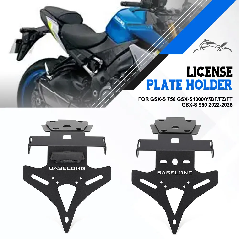 For Suzuki GSX-S 750 GSX-S1000/Y/Z/F/FZ/FT GSX-S 950 2022-2026 License Plate Holder Bracket Rear Tail Tidy Fender Eliminator Kit