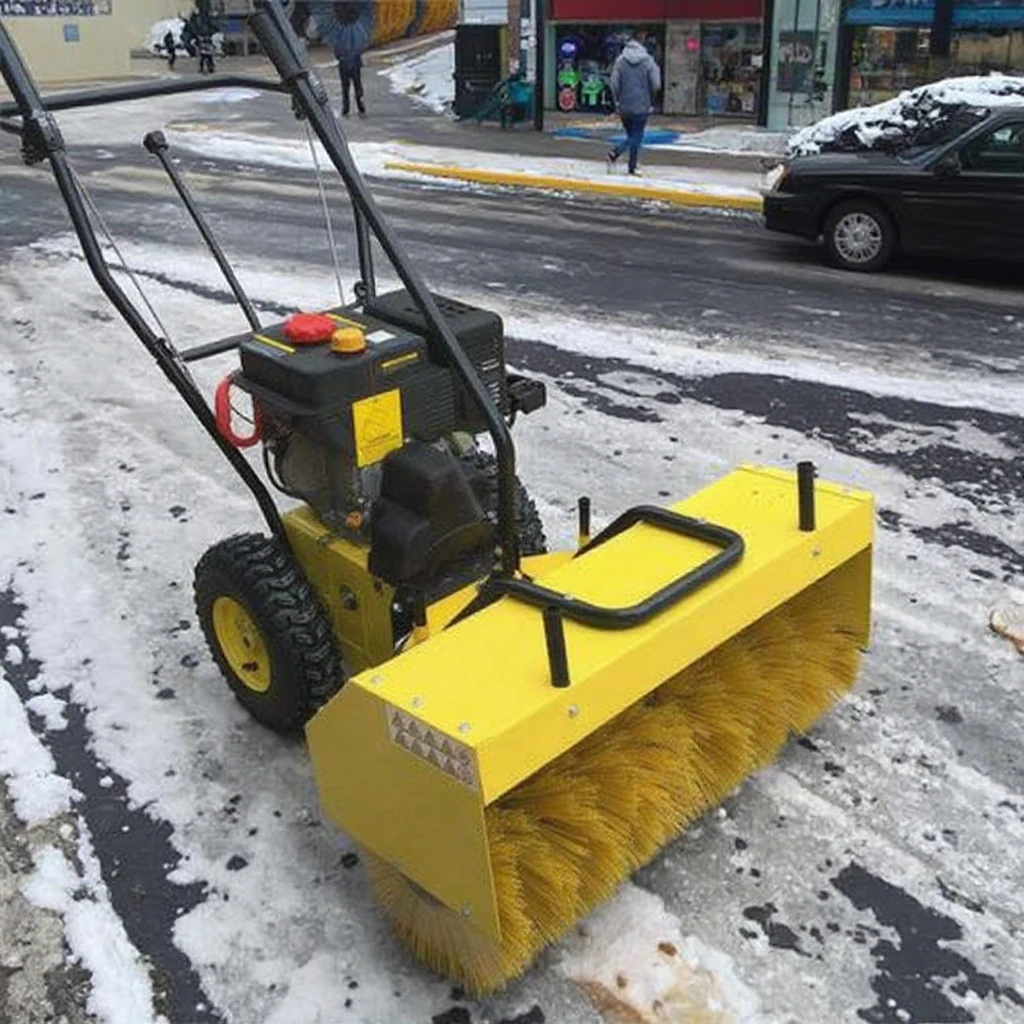 겨울철 인기 상품 전동 제설기 80cm 회전 브러시 폭 대형 브러시 제설차
