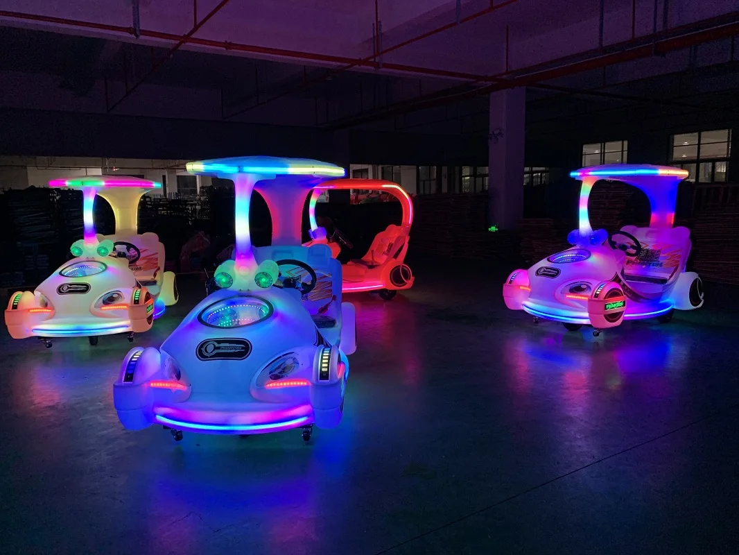 Amusement park attractive kiddie rides Roof Phantom electric battery bumper cars Entertainment Equipment for kids and adults