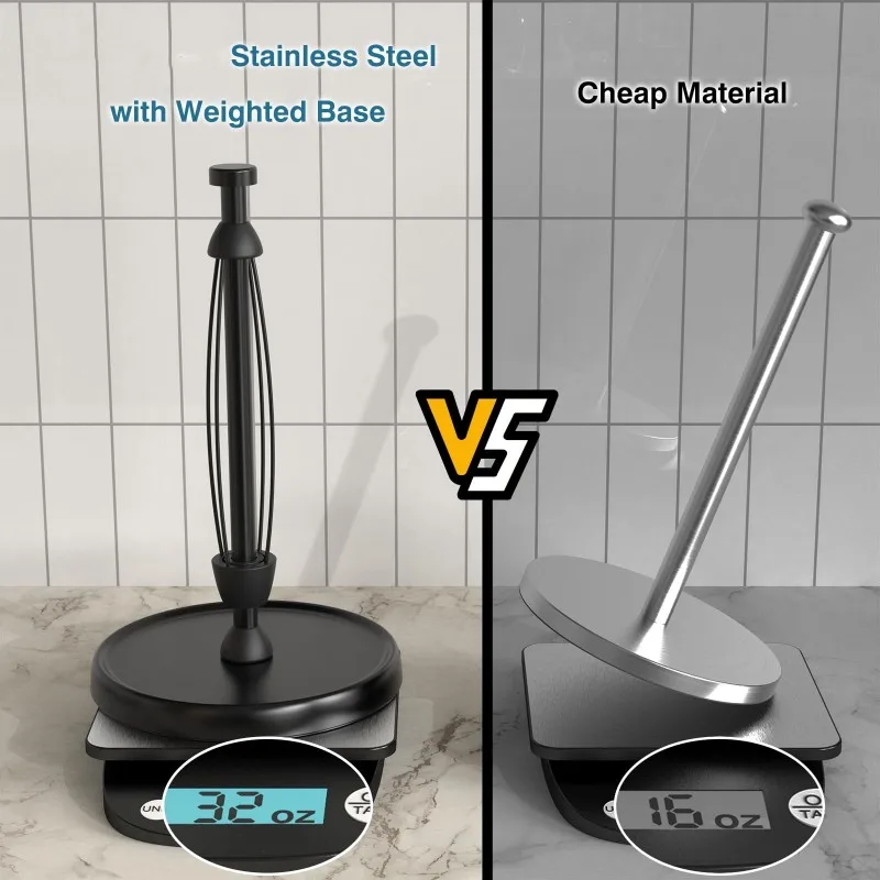 

AB34-Современный минималистичный органайзер для кухни из нержавеющей стали - Подставка для бумажных полотенец и пищевой пленки