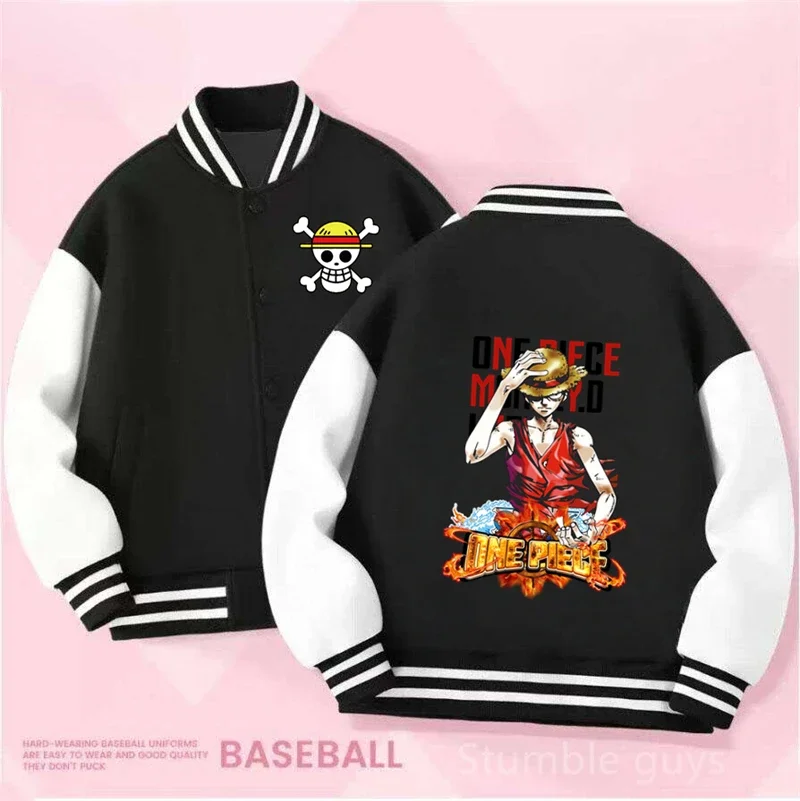 

Breathable Daily One Piece Law Baseball Uniform Coat For Boys Girls Fall Anime Warm Long Sleeve Casual Fashion Jacket