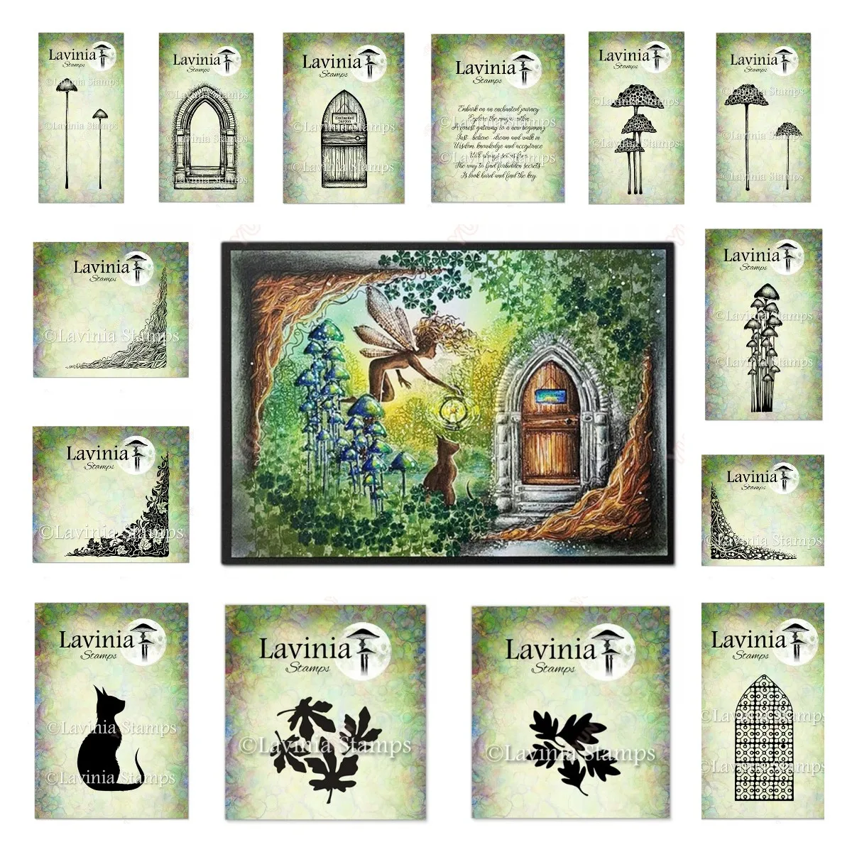 Printing Sewant Mushrooms Archway Stamps Reusable Handmade Embossing DIY Scrapbook Diary Greeting Card Decoration New 2024