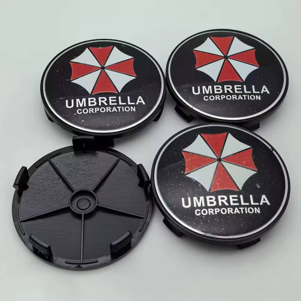 4x 68mm Umbrella Nabendeckel Radkappen Radnabendeckel