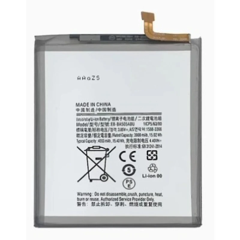 New Replacement Mobile Phone Battery EB-BA505ABU 3.8V 4000mAh for Samsung Galaxy A50 A505F