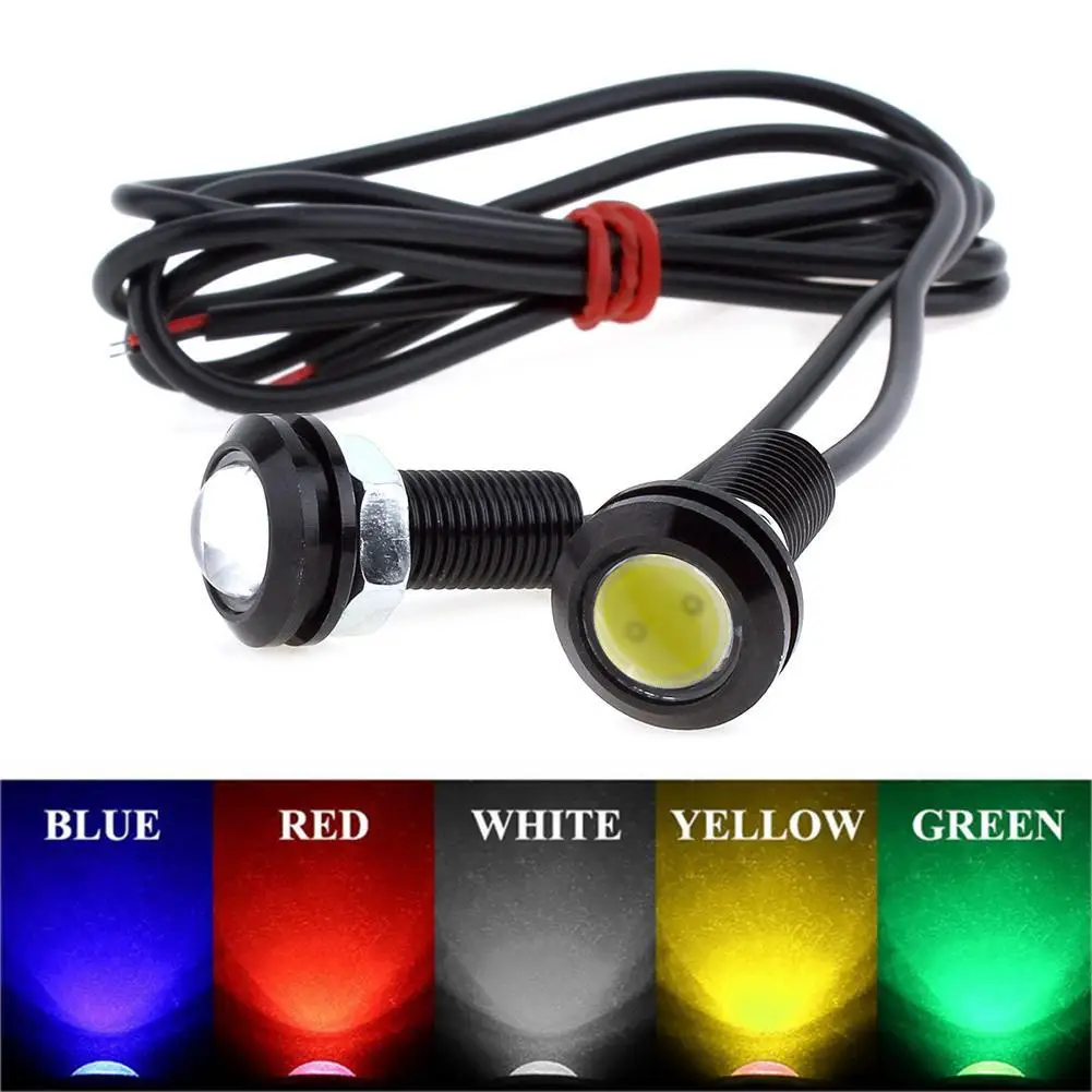 12V Car LED Light 18MM Eagle Eye Lamp 9W Lightweight Super Bright DRL Daytime Running Lights Parking Signal Light Accessories