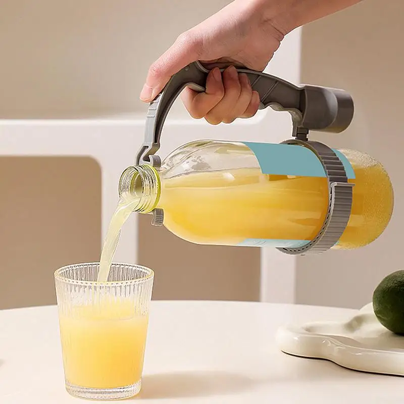 Beverage Handle Adjustable Oil Bottle Grip Bar Multipurpose Soy Sauce Container Pouring Tool Oil Can Holding Bar for Home