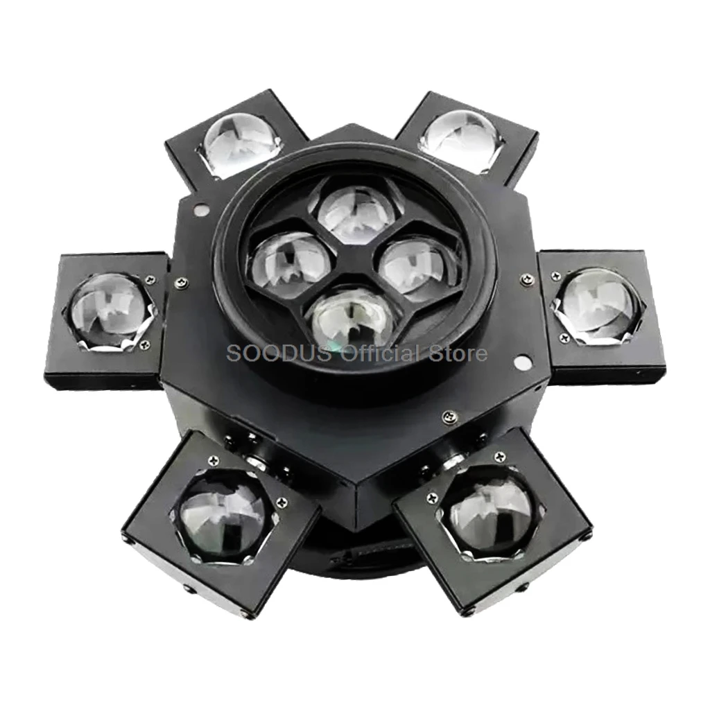 Light 150W DMX512 LED Beam Stage Lights Matrix Light Sound Activated RGBW For Wedding DJ Party Stage Lighting Six Strobe Shower