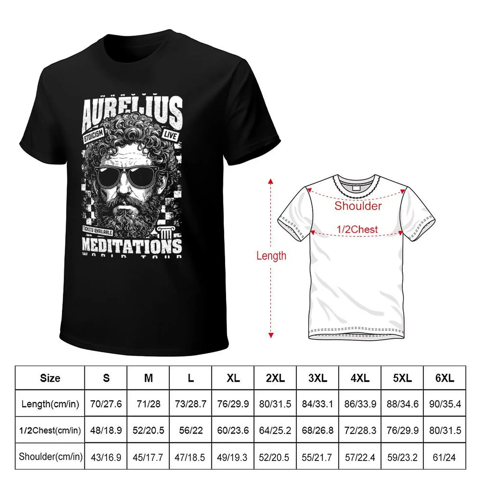 Funny Stoic Philosophy Marcus Aurelius Meditations Tour T-Shirt Quick Dry Travel T-Shirt