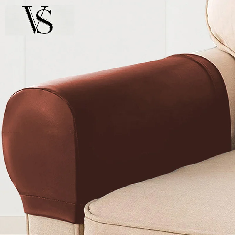 1 Sofa Pair Armrest Cover for Room Living Removable PU Arm Leather Chair Stretch Protector Armchair Covers Armrest Couch