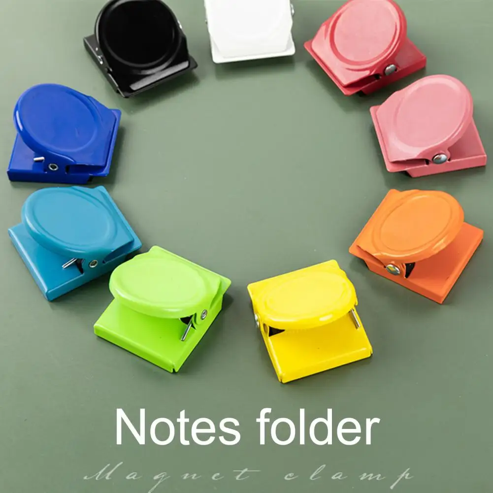 Metal 4Pcs Excellent Strong Students Message Clip Fridge Magnet Candy Color Storage Clip Delicate   for Refrigerator