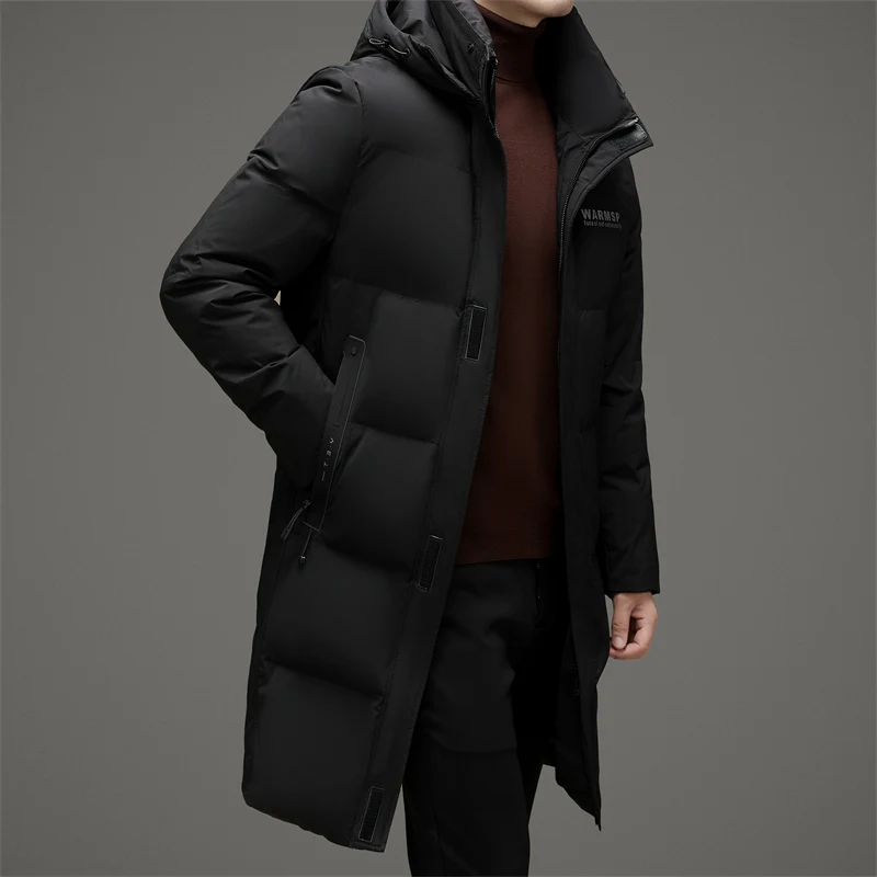 Yeae abnehmbarer Hut Herren Daunen jacke Designer kleidung Herren Enten Daunen lange Polsterung gepolstert 2024 Winter jacke für Herren Herren mantel