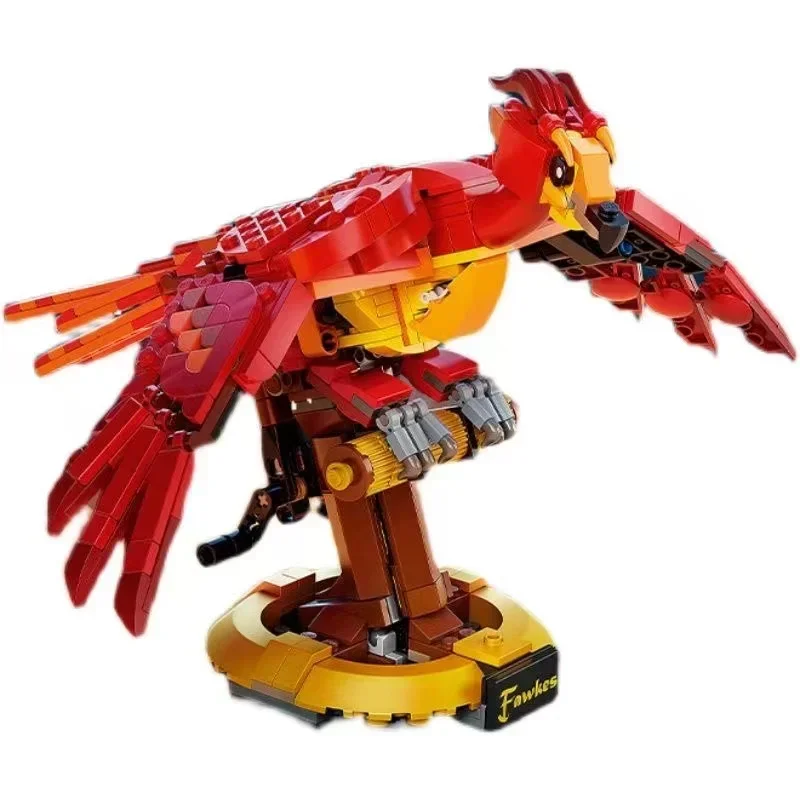 NEW 597pcs Magic Movie Compatible 76394 Game Phoenix Model Fawkes Educational Toys Gifts