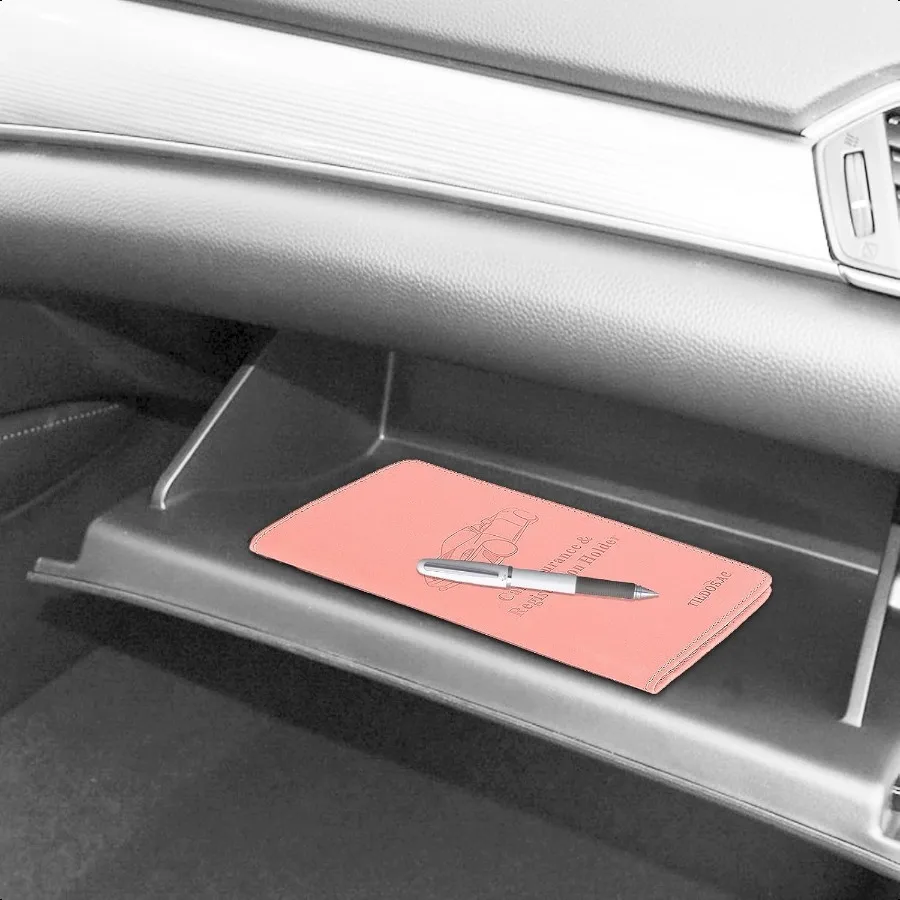 Модернизированная версия, держатель для регистрации и страхования автомобиля, органайзер для документов премиум-класса, автомобильный органайзер для перчаток, органайзер для документов, автомобиль