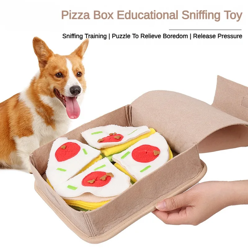 

New Pet Products, Dog Pizza Sniffing Toys, Grinding Teeth, Making Noise, Leaking Food, Making Noise, Dog Sniffing Toys