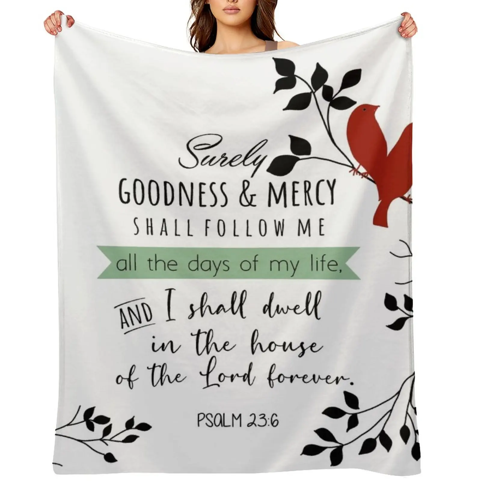 Bible Verses Throw Blanket Single Polar Loose Decorative Throw Flannel Bed covers Blankets