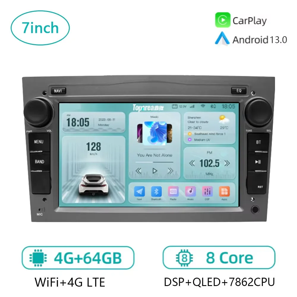 

Car Radio Android 13 For Opel Vauxhall Astra Antara Meriva Vivaro Combo Signum Vectra Corsa Multimedia Carplay GPS 7inch 8Core