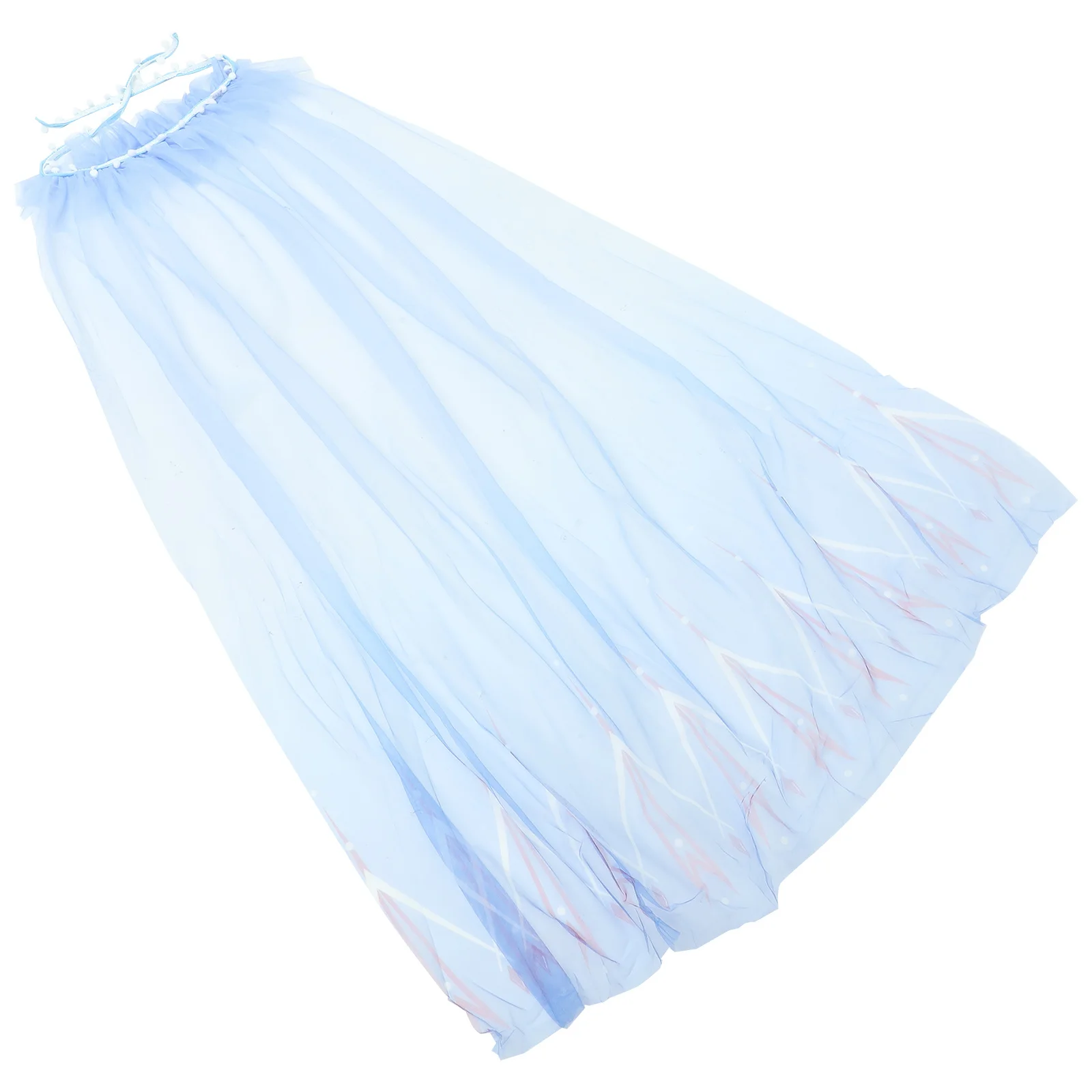 Cape de Cosplay en gaze à paillettes pour enfants, 1 pièce, 120-150.5-25 Kg, accessoires de Costume de fête d'anniversaire, mascarade