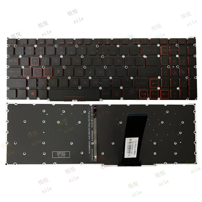L+ Nitro 5 AN515-43 AN515-54 AN515-55 AN517-51 AN517-52 Backlit Keyboard for Acer