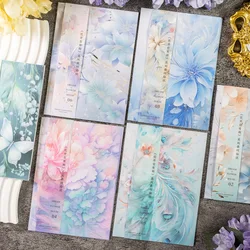 6 pcs Dream Flower House series Sticker Cute Decorative Stationery Sticker Scrapbooking DIY Diary Album Stick Label