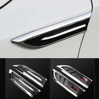 Car Body Decoration False Wind Mouth Side Modification Electroplated Wind Mesh Blade Fender Sticker Exterior Decorative Sticker