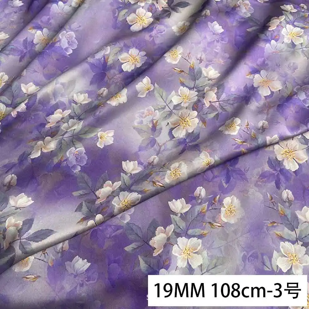 19 Momme 90% Silk+10% Spandex Fabric 6A Grade Silk Bedding Fabric 108CM Wide