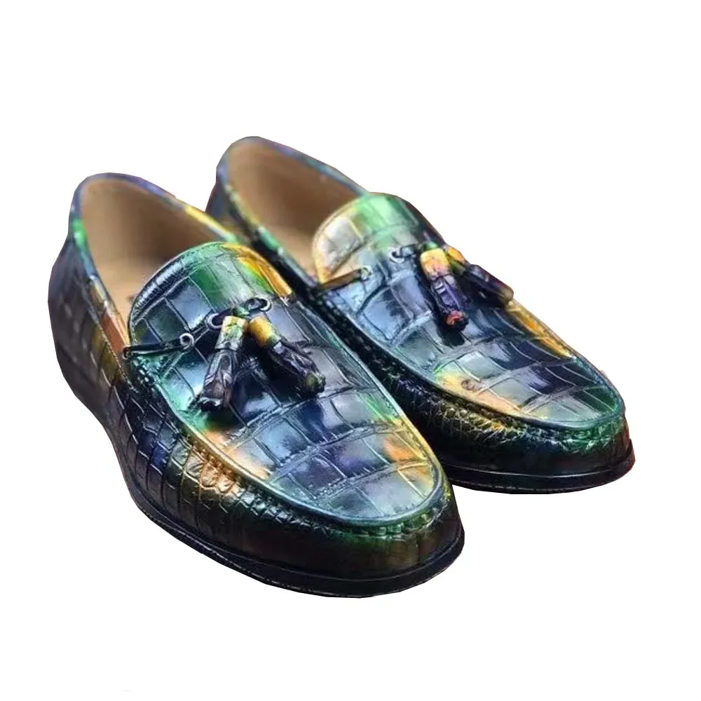 

yingshang new arrival men crocodile leather shoes male crocodile leather shoes men leisure casual shoes