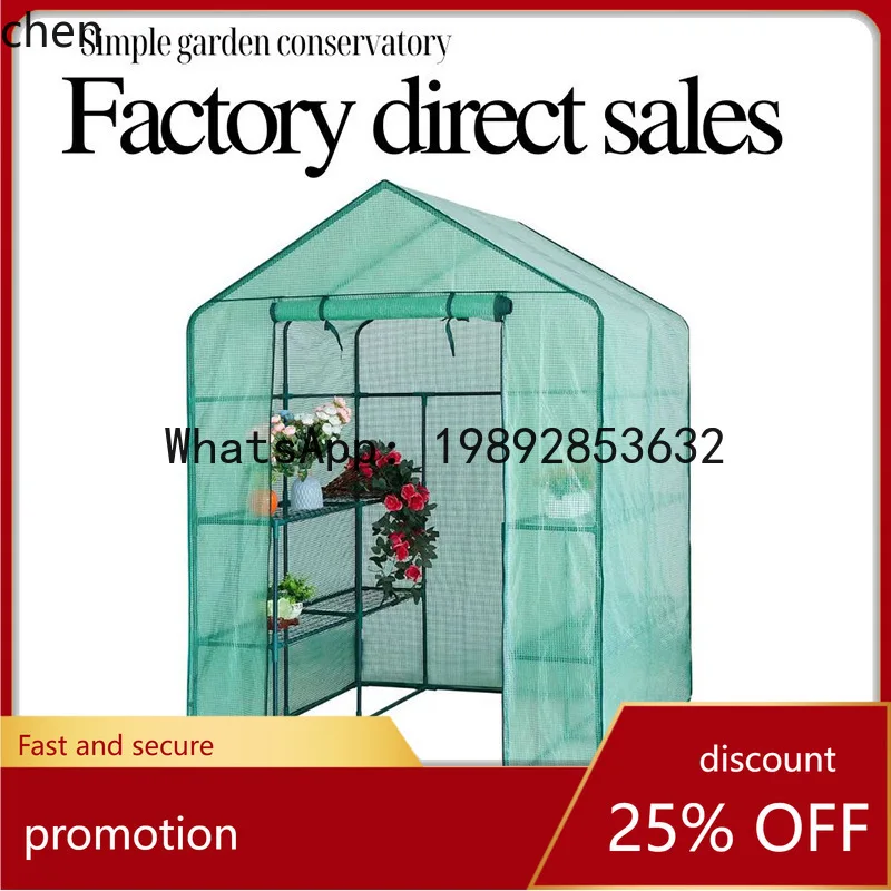 outdoor gardening greenhouse - insulated plant house for flowers and sunlight