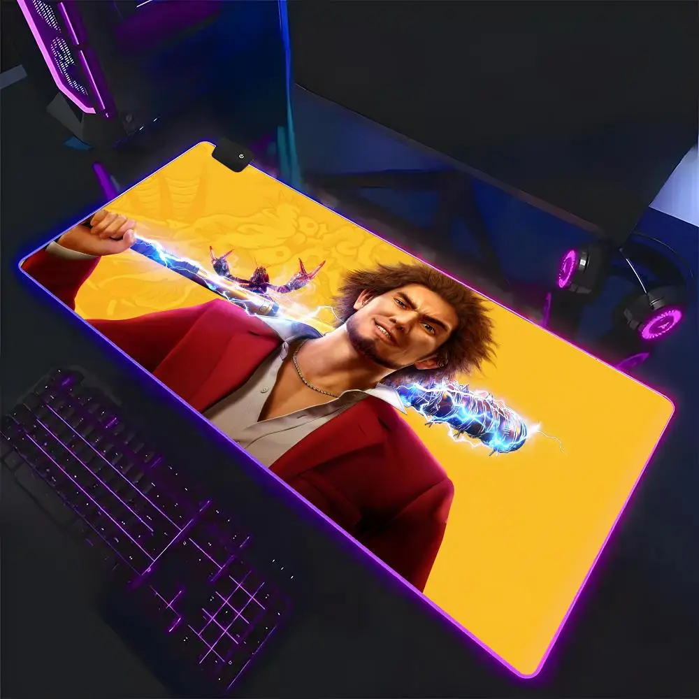 

1 шт. аниме-коврик для мыши L-like a Dragon Ishin, большой игровой коврик с застежкой по краям, утолщенный, для компьютерной клавиатуры, стола, рабочего места