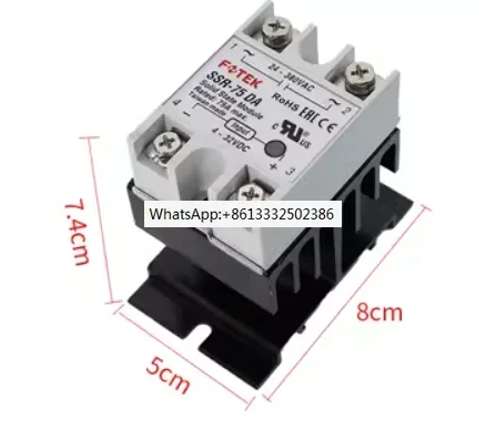 10 pcs SSR-40DA  Single-Phase Solid State Relay 40A DC control AC SSR40DA